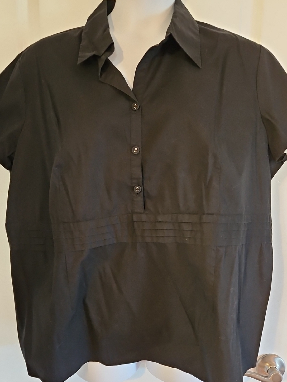 Merona Black Top with Lavender Label